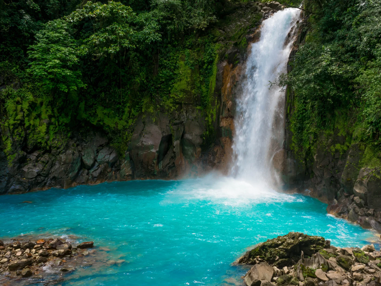 Image of tropical waterfall